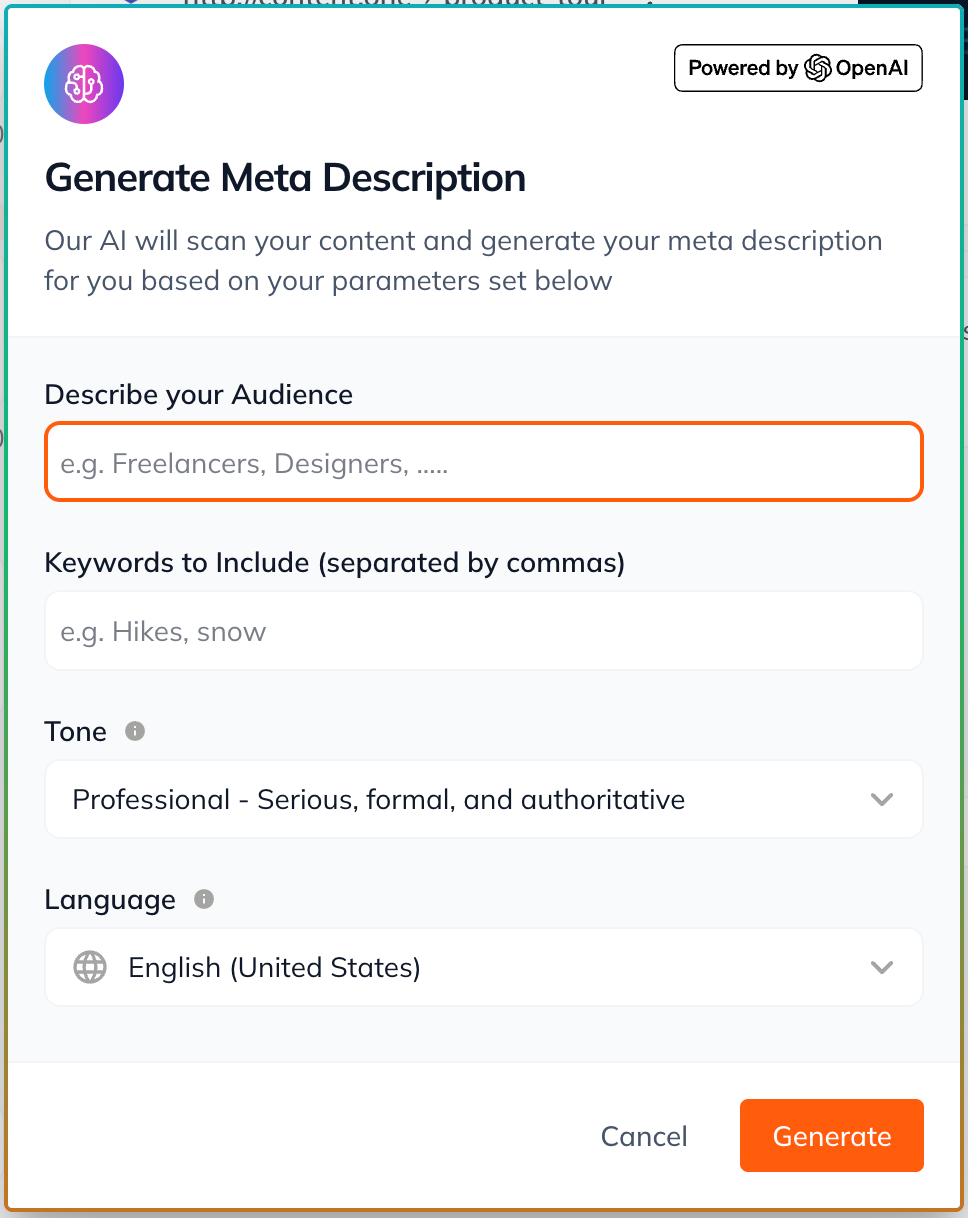 AI metadata