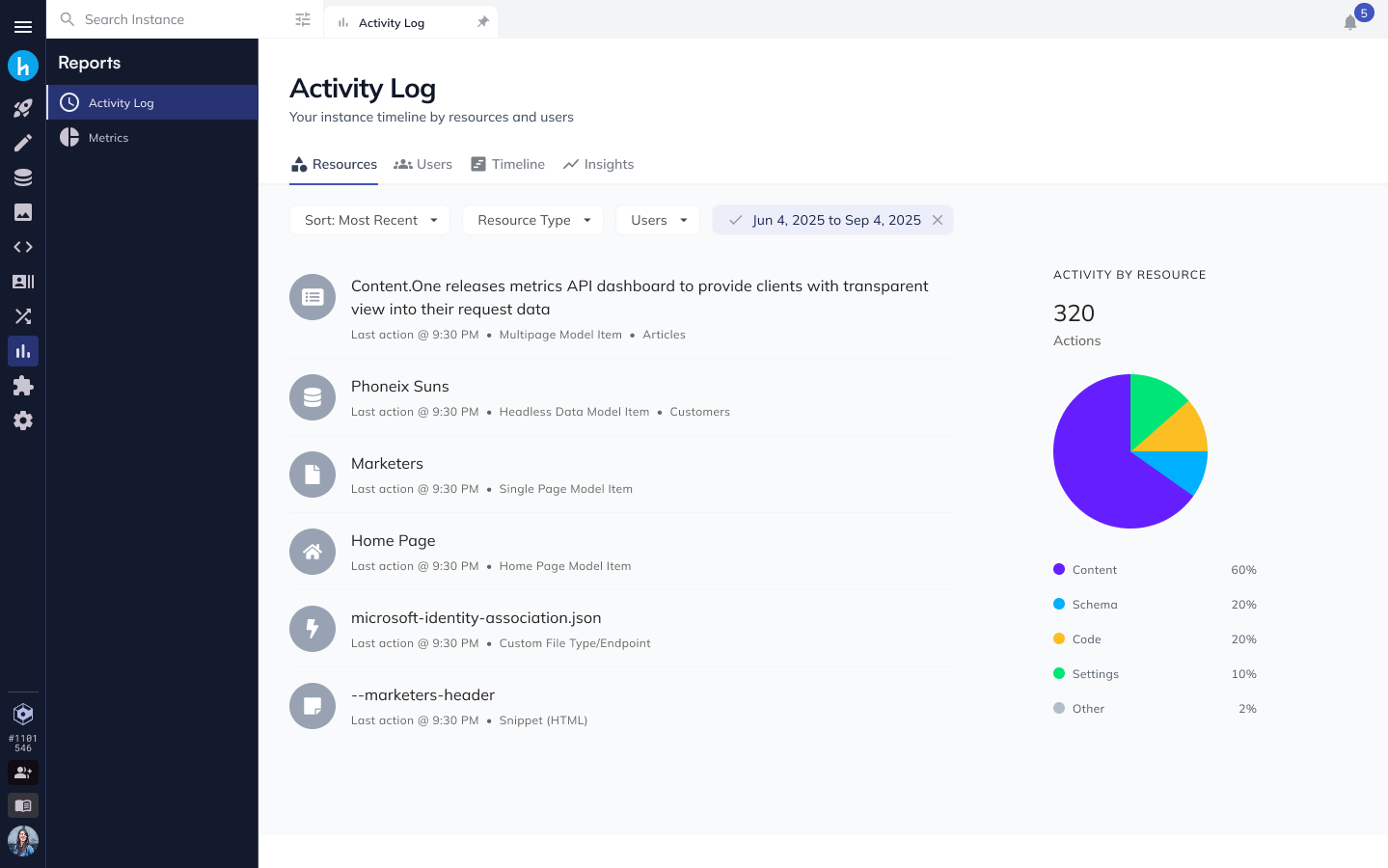 Audit trail interface