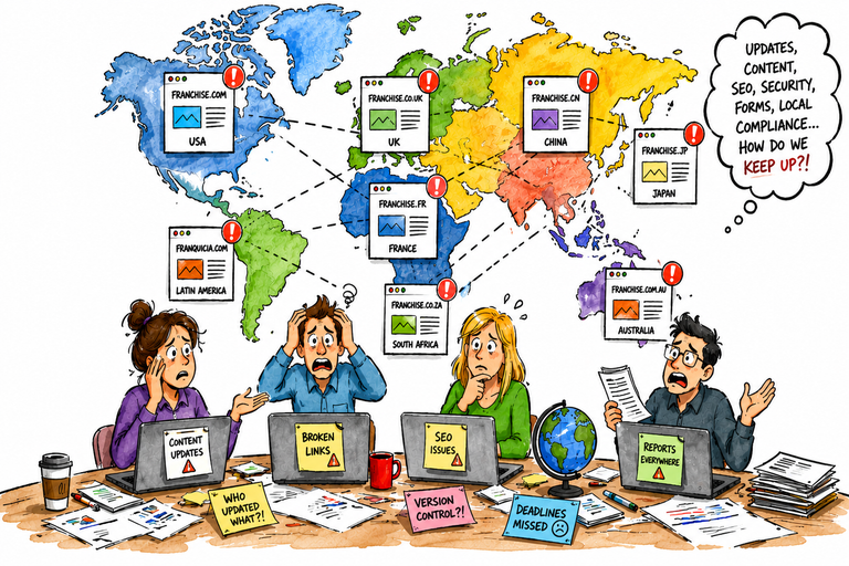 Why Franchise Marketing Teams Struggle to Manage Multi-Location Websites cover image
