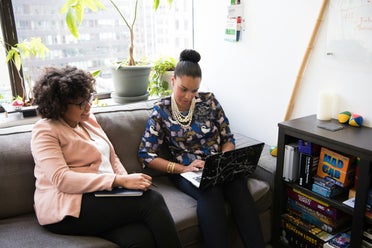 Marketing team collaborating