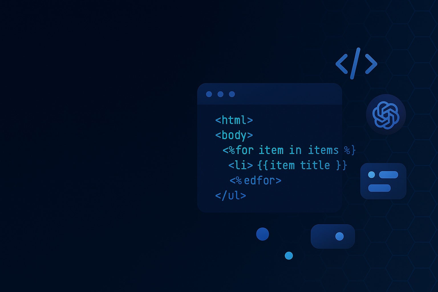 Visual + Code-Based Templating