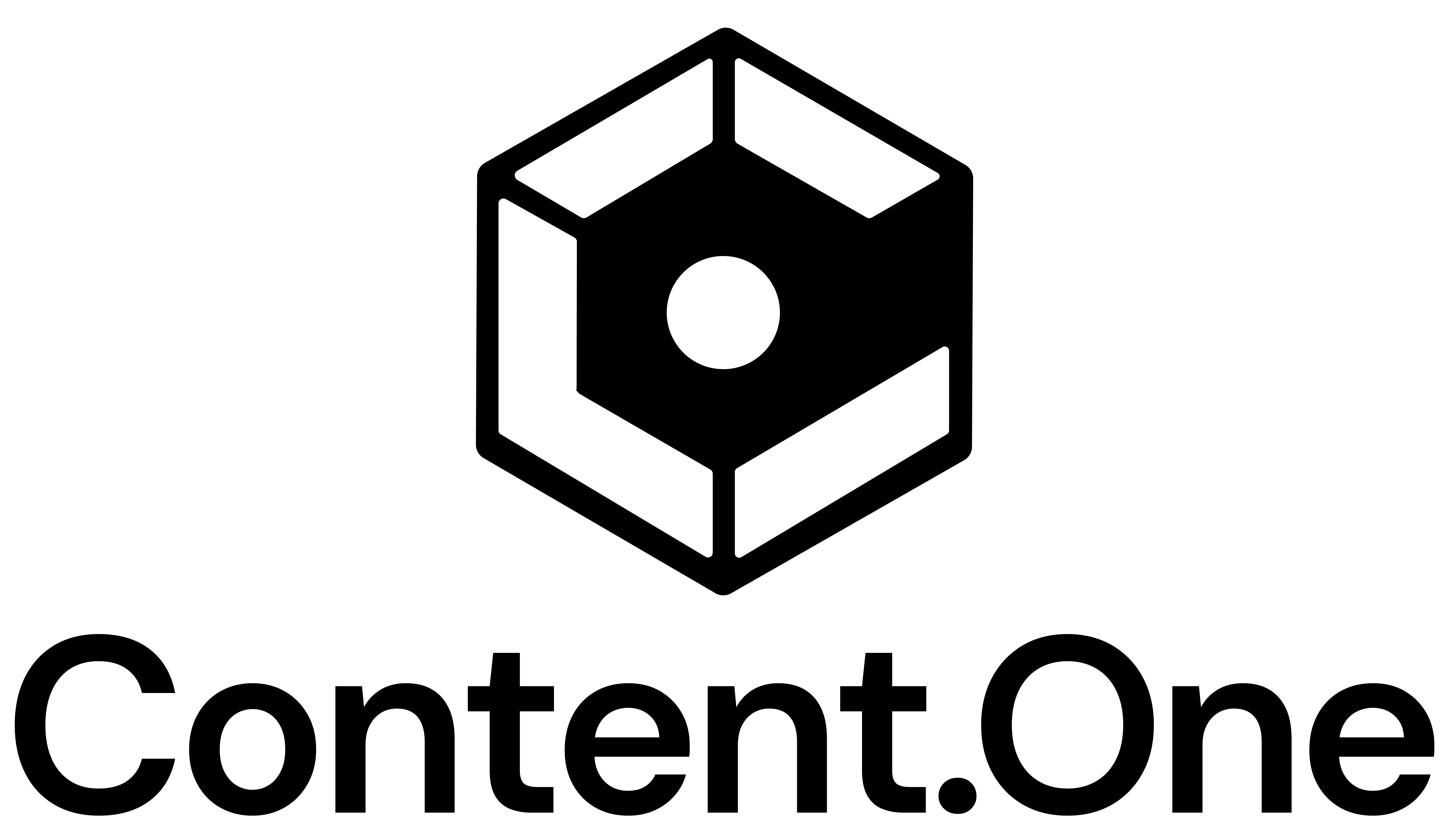 Content.One vertical logo black