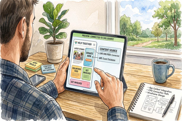 Nonprofit Mobile App Development Starts With Where the Content Lives cover image
